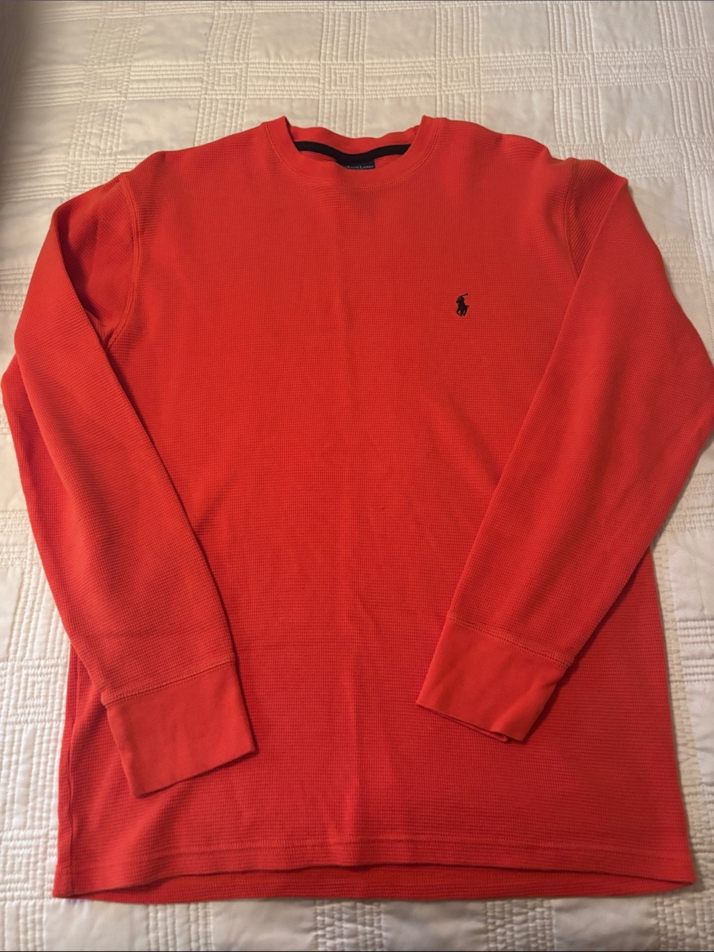 Polo by Ralph Lauren Crewneck Sweater in Bright Red with Navy Pony